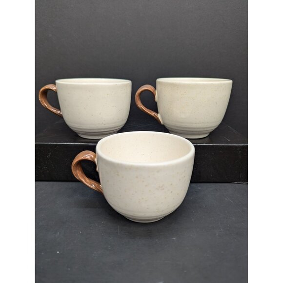 Vintage Poppytrail Metlox Woodlands Tea/Coffee Cup 8 Oz Twisted Handle Set of 3 - Picture 5 of 8